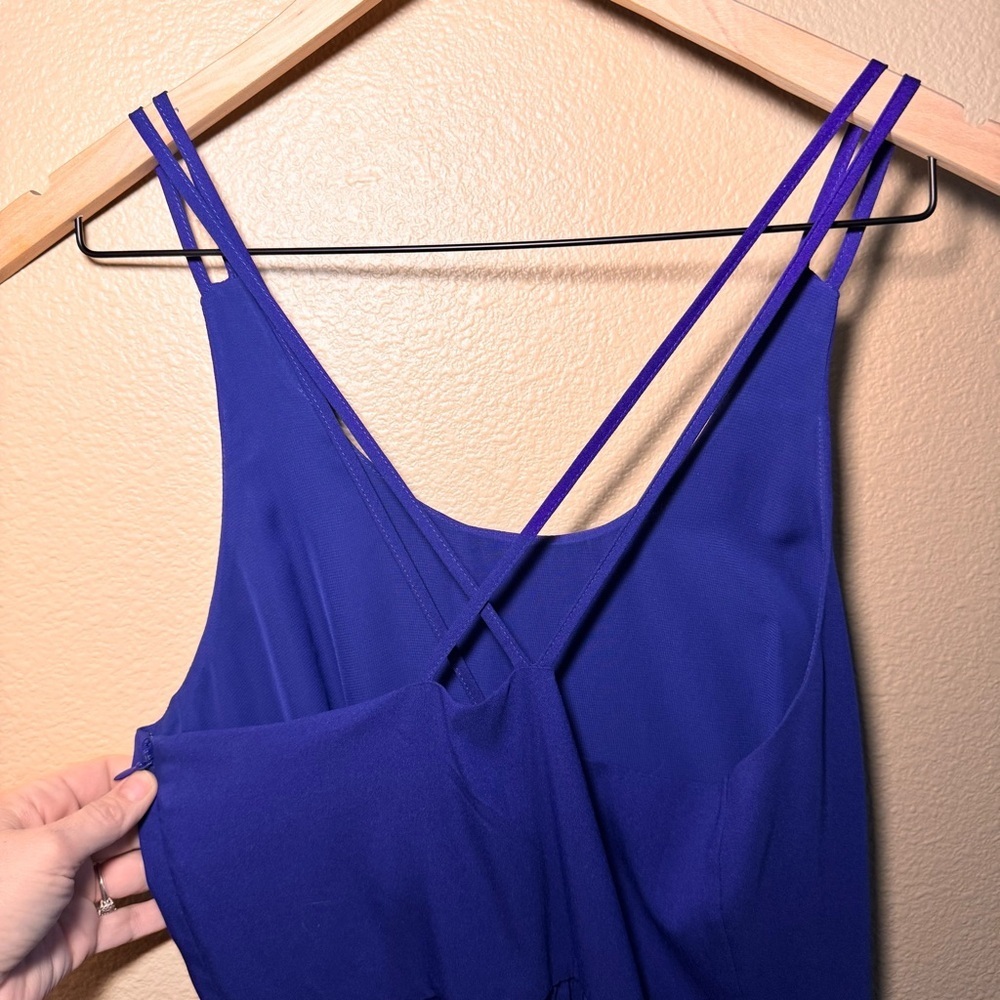 Ann Taylor Loft Tiered Maxi Full Length Sun Dress Cross Back Women’s size 4 - Picture 5 of 13